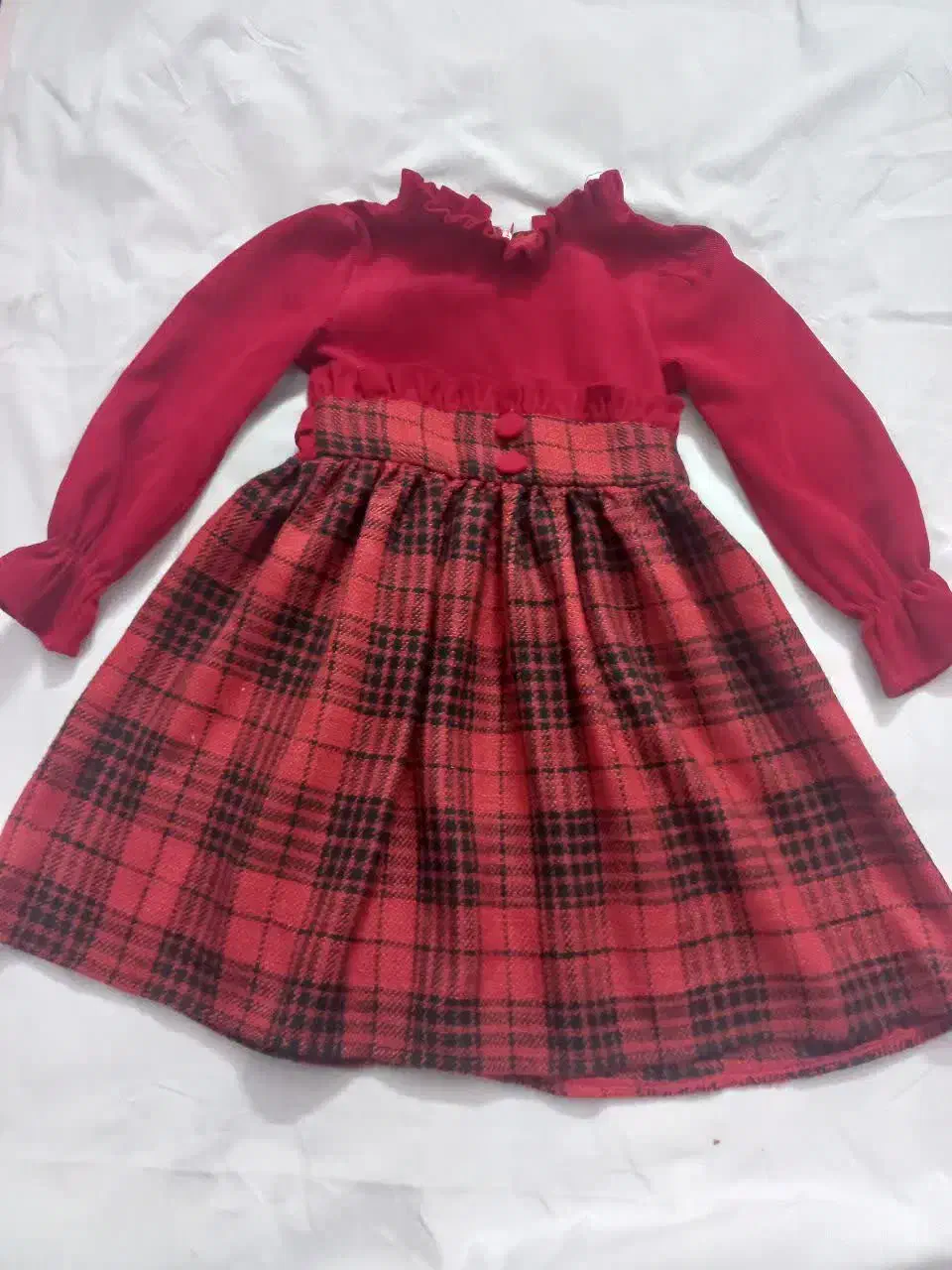 پیراهن یلدایی سایز۷ سال|کفش و لباس بچه|مشهد, گلبرگ|دیوار