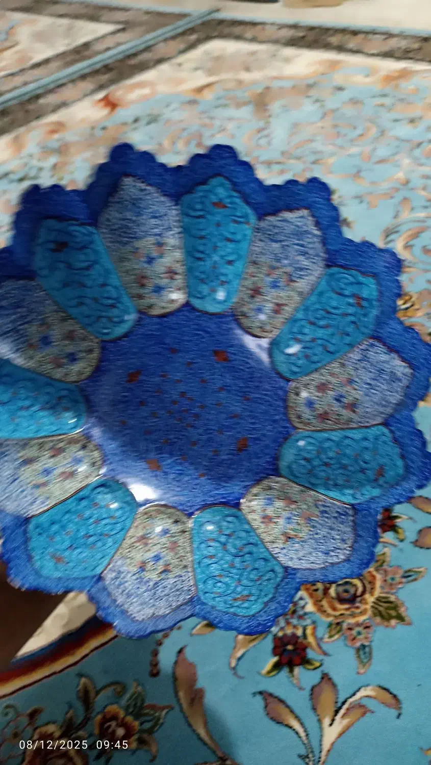 جا میوه ای مسی کلکسیونی|کلکسیون اشیاء عتیقه|لاهیجان, شقایق|دیوار