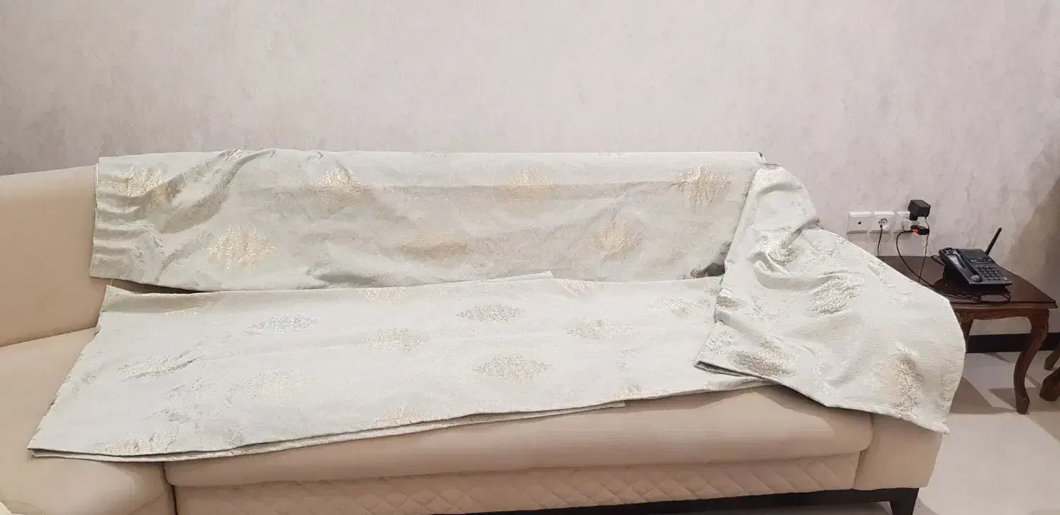 فروش دکور پرده ژاکارد|پرده، رانر، رومیزی|کرج, عظیمیه|دیوار