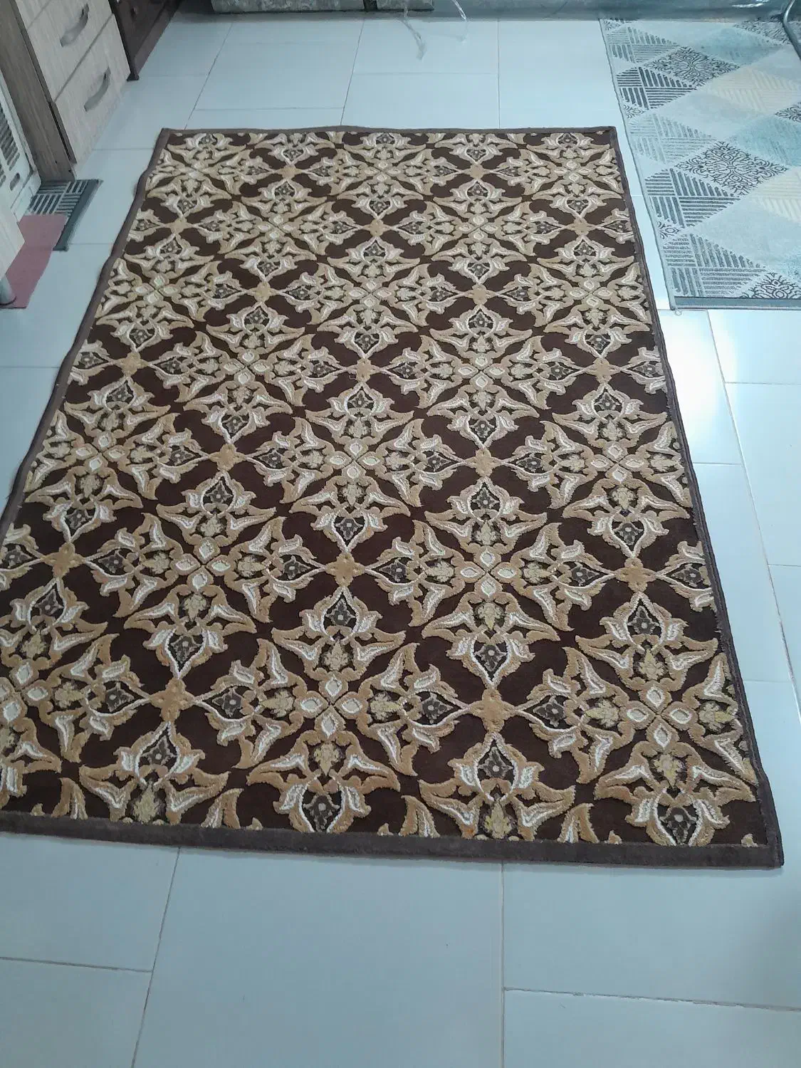 گلیم فرش ۴ متری|گلیم، جاجیم، گبه|کرج, ساسانی (قلمستان)|دیوار