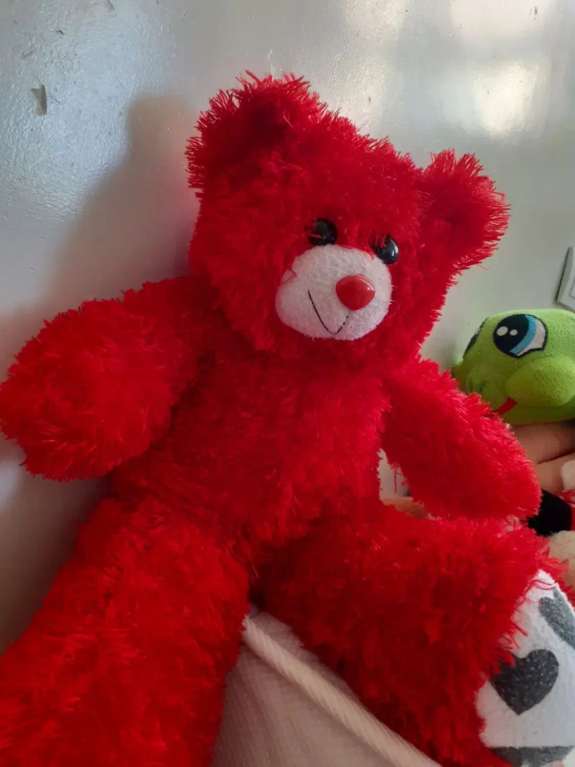 خرس بزرگ پشمالو|اسباببازی بچه|شیراز, تپه تلویزیون|دیوار