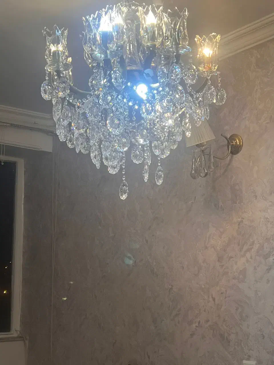 لوستر هشت شاخه ۱۶ لامپه|لوستر و چراغ آویز|تبریز, |دیوار