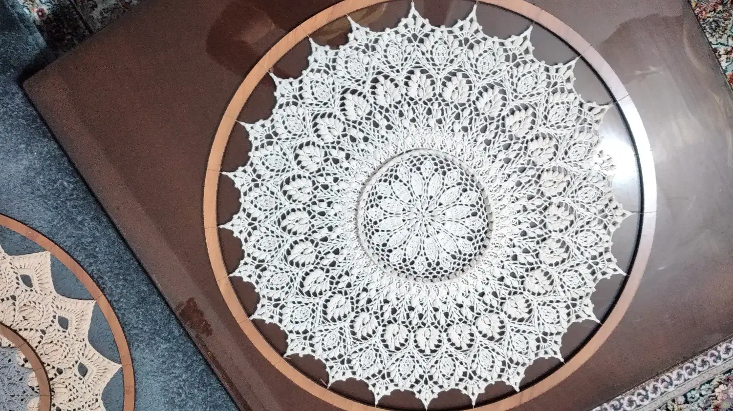 قلاب بافی قبول سفارش ماندالابافی|صنایع دستی و سایر لوازم تزئینی|میانه, |دیوار