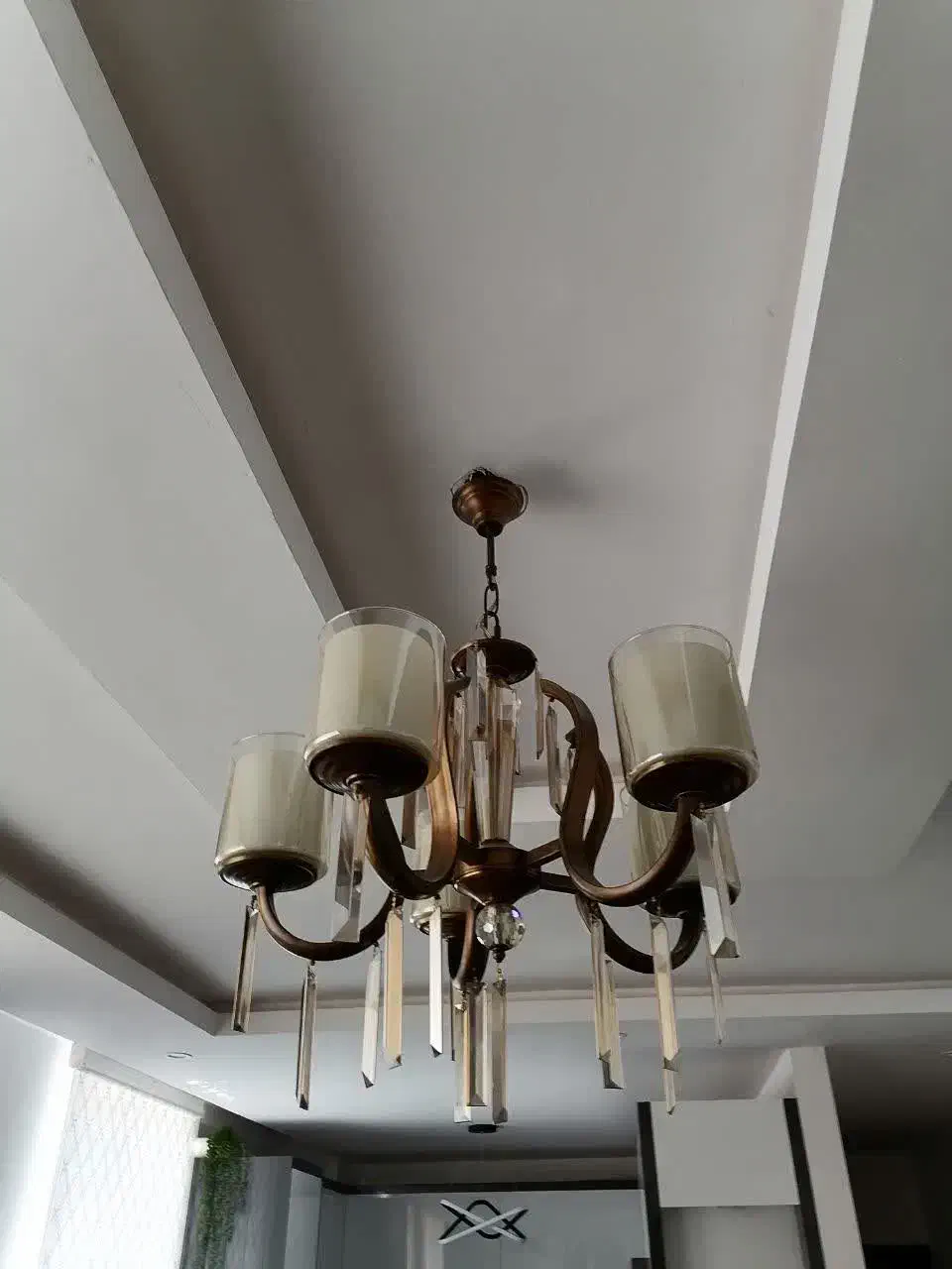 لوستر 5 شاخه|لوستر و چراغ آویز|اراک, |دیوار