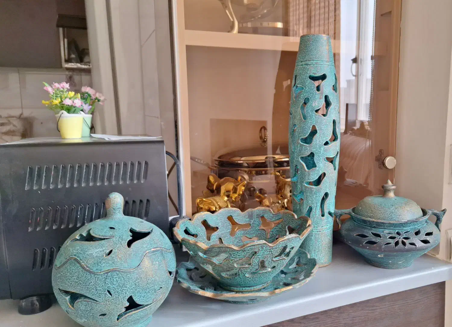 ظروف سفالی شیک|صنایع دستی و سایر لوازم تزئینی|شاهین‌شهر, ۹ دی|دیوار