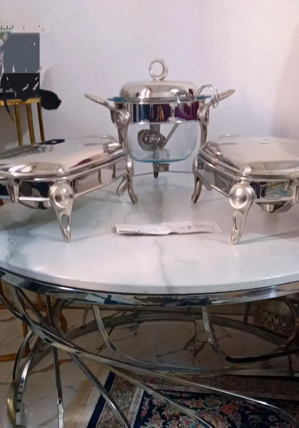 سلام ظرف پذیرای سوفله خوری نونو ب فرش‌ میرسد|ظروف سرو و پذیرایی|رباط‌کریم, شترخوار|دیوار