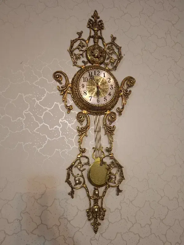 ساعت برنز پاندولدار|ساعت دیواری و تزئینی|اردبیل, |دیوار