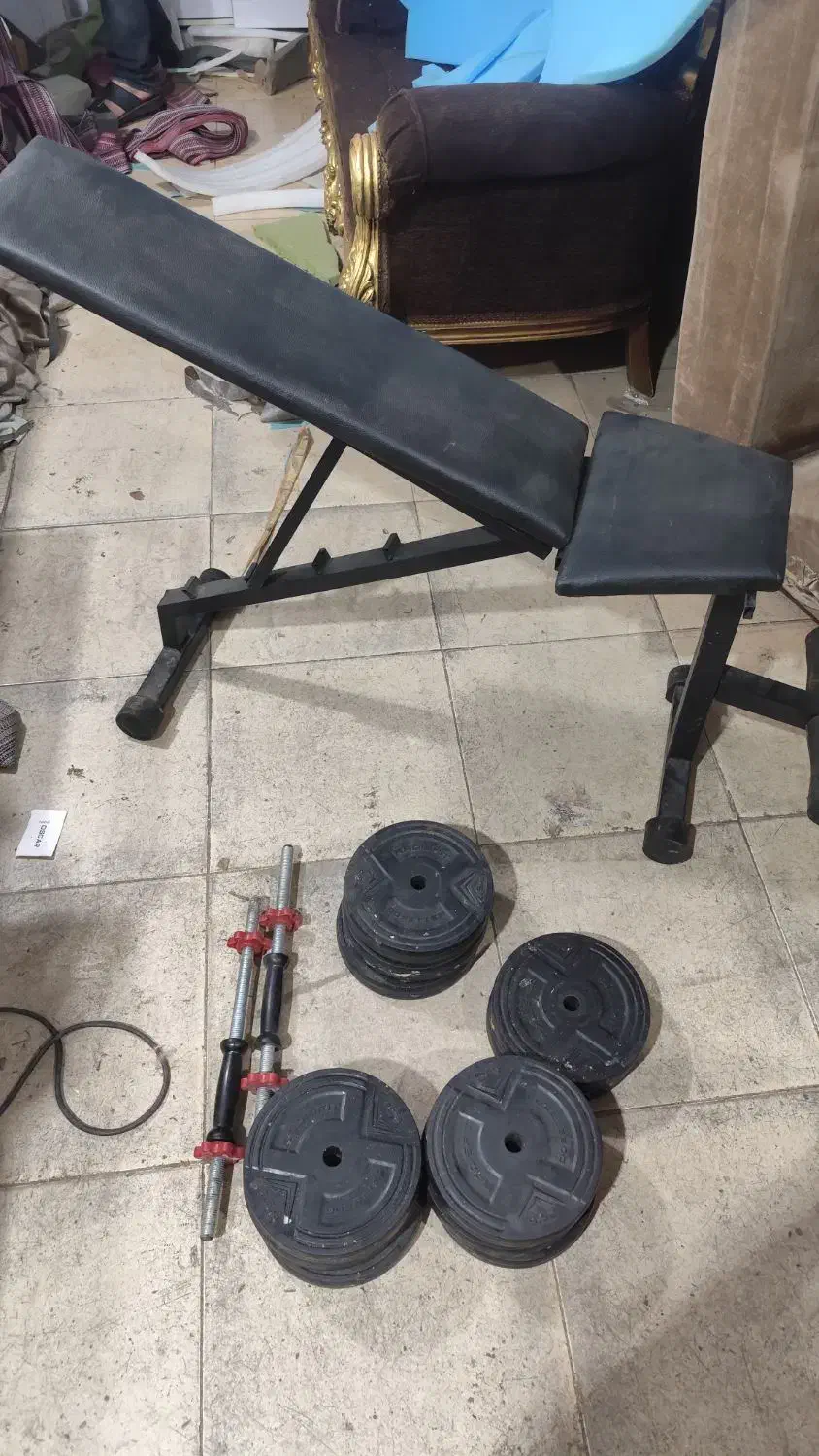 میز و دمبل متحرک|تجهیزات ورزشی|اهواز, فاز ۲ پادادشهر|دیوار