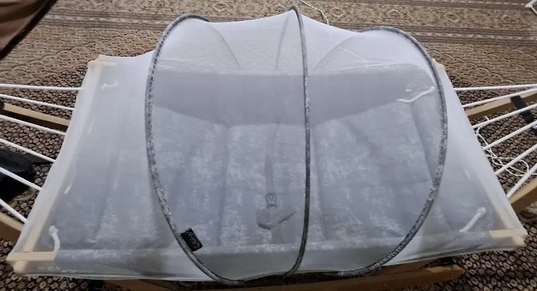 گهواره نوزاد مدل ننی یا ننو در حد نو|تخت و صندلی بچه|شیراز, ارم|دیوار