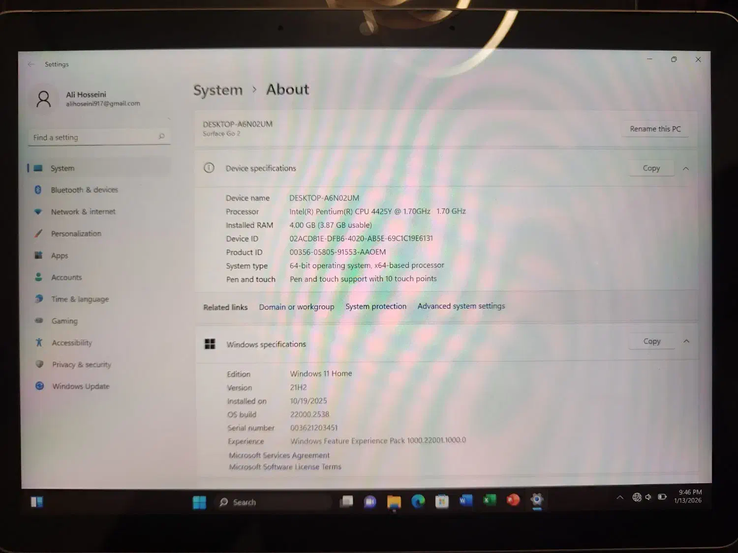 سرفیس go 2 در حد نو|تبلت|تهران, شمس‌آباد|دیوار