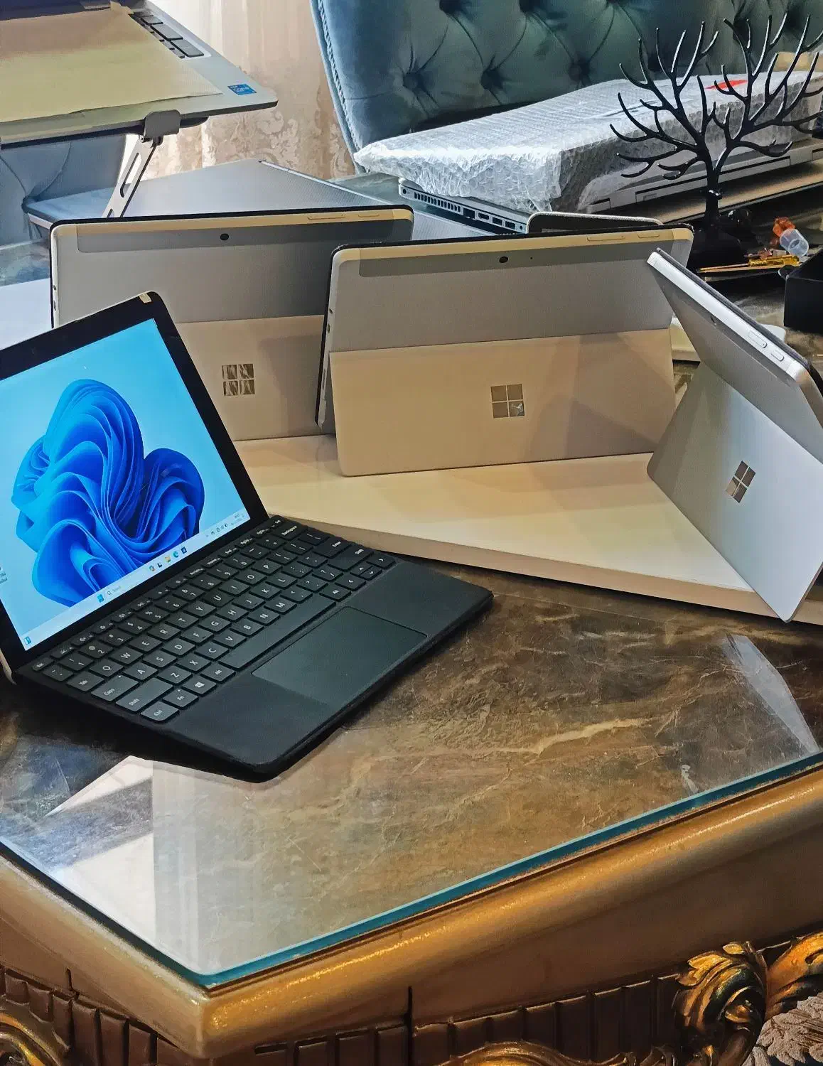 لپتاپ سورفیس Go 2 + ویندوز11 + کیبورد یخی +شارژر|رایانه همراه|ارومیه, |دیوار