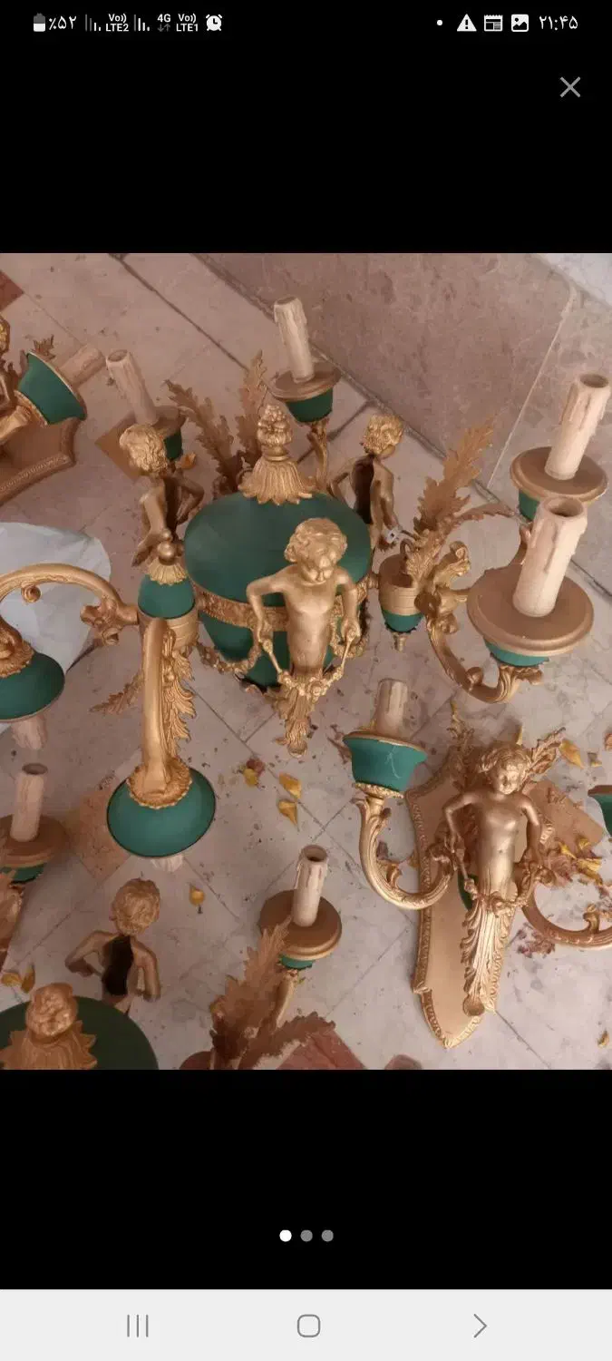خرید وفروش انواع لوستر برنز برنجی آبکاری|لوستر و چراغ آویز|تهران, مرزداران|دیوار