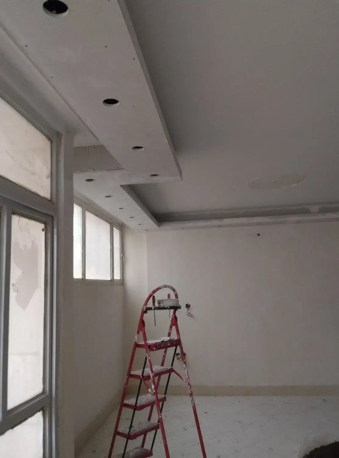 گچ خاک گچ سفید رنگ پلاستیک و روغنی لکه کاری کناف|خدمات پیشه و مهارت|تربتحیدریه, منظر|دیوار