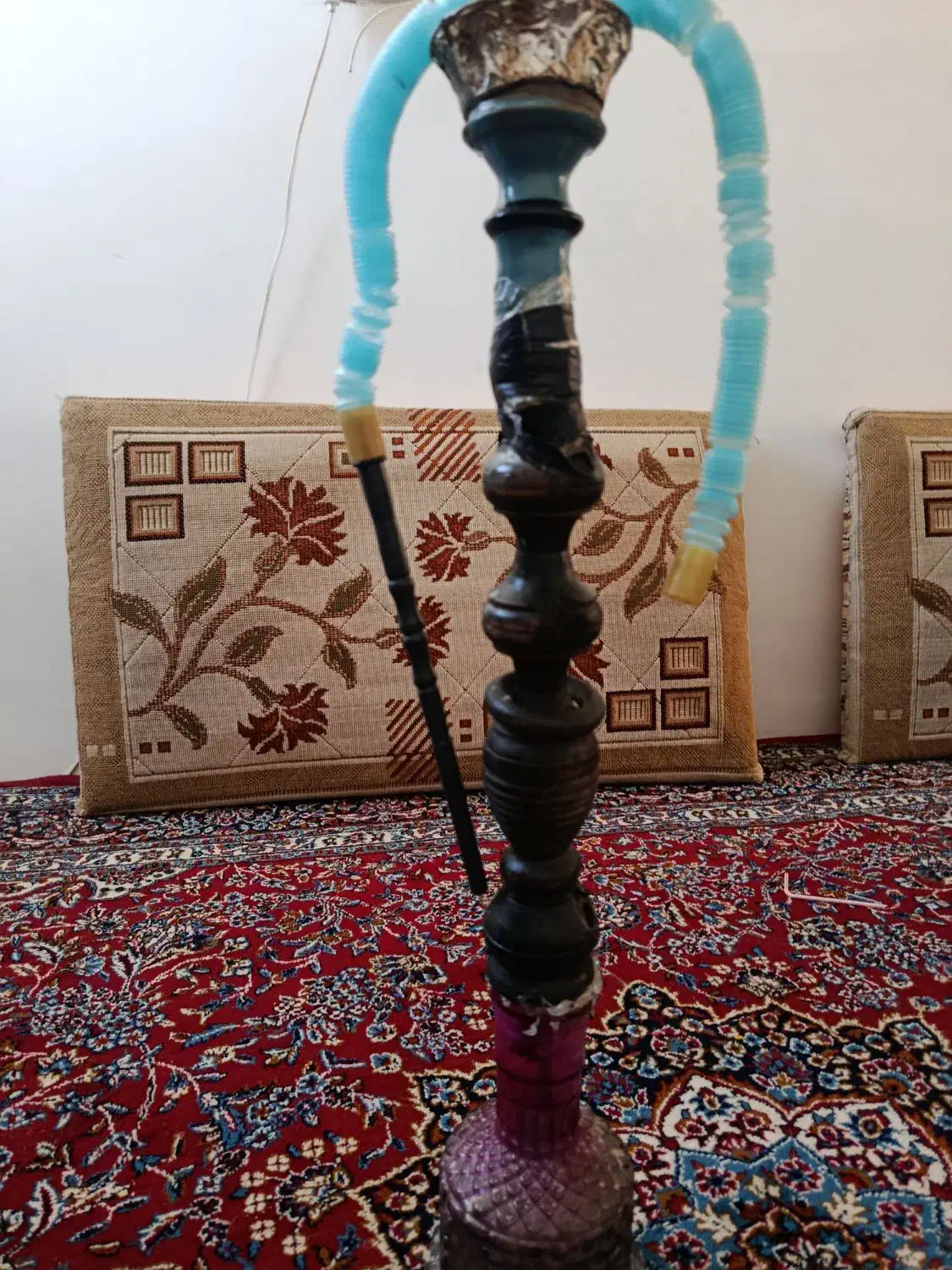 قلیون چوبی لیمو نعنا چوب گردو|کوهنوردی و کمپینگ|محمدیه-قزوین, |دیوار