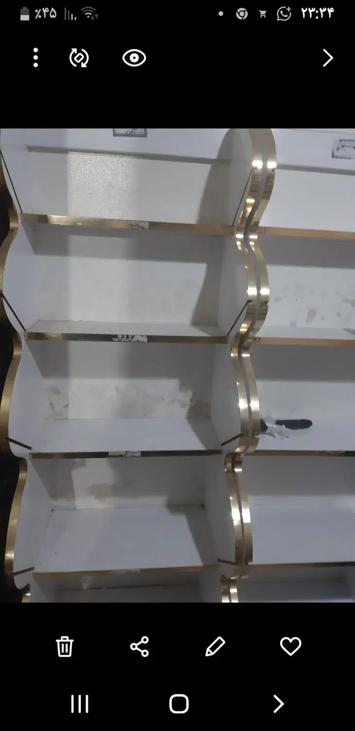 دو عدد قفسهای طلایی|کتابخانه، شلف، قفسه‌های دیواری|مشهد, آزادشهر|دیوار