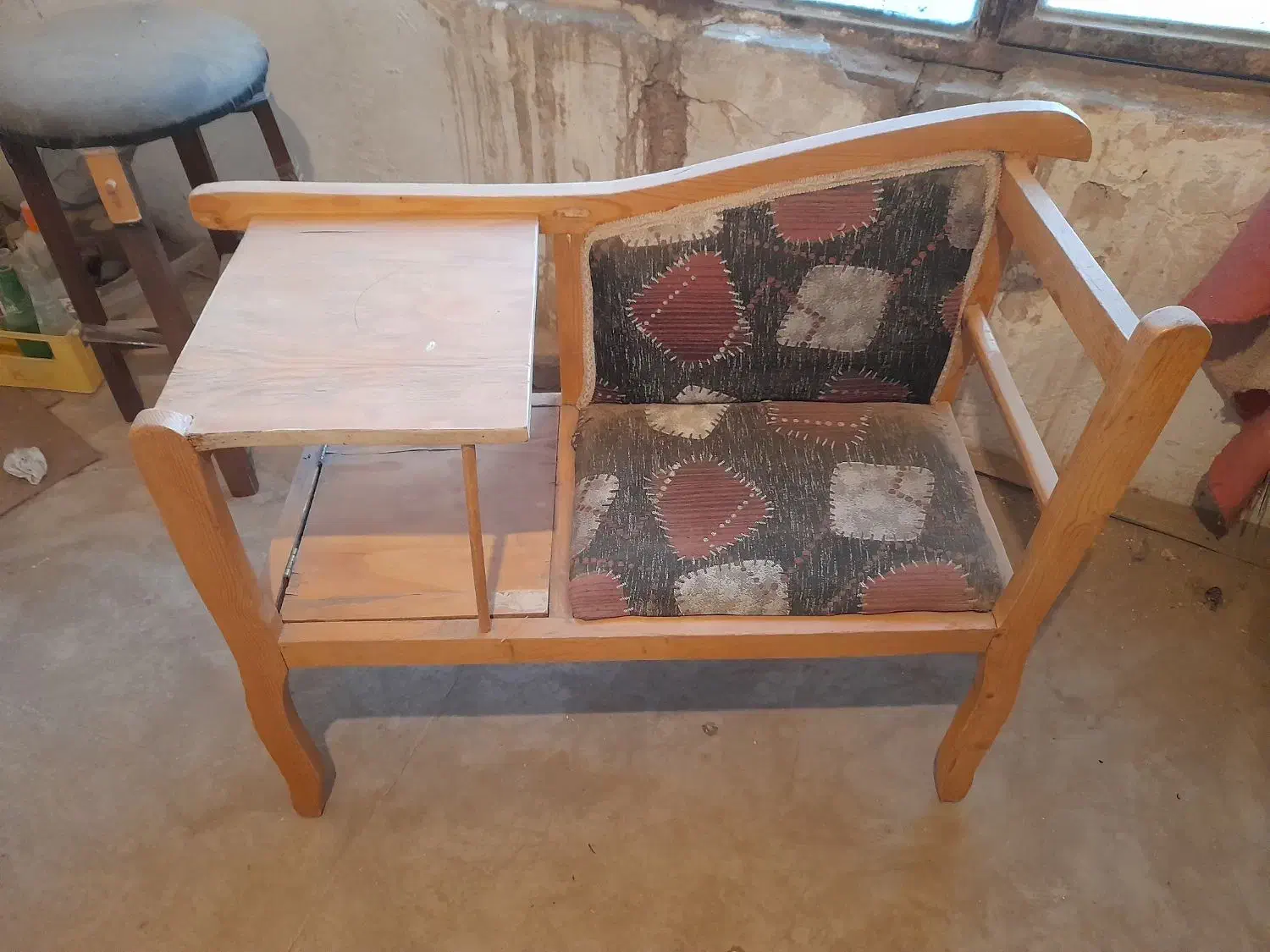 میز تلفن چوبی|میز تلفن|زبرخان, |دیوار