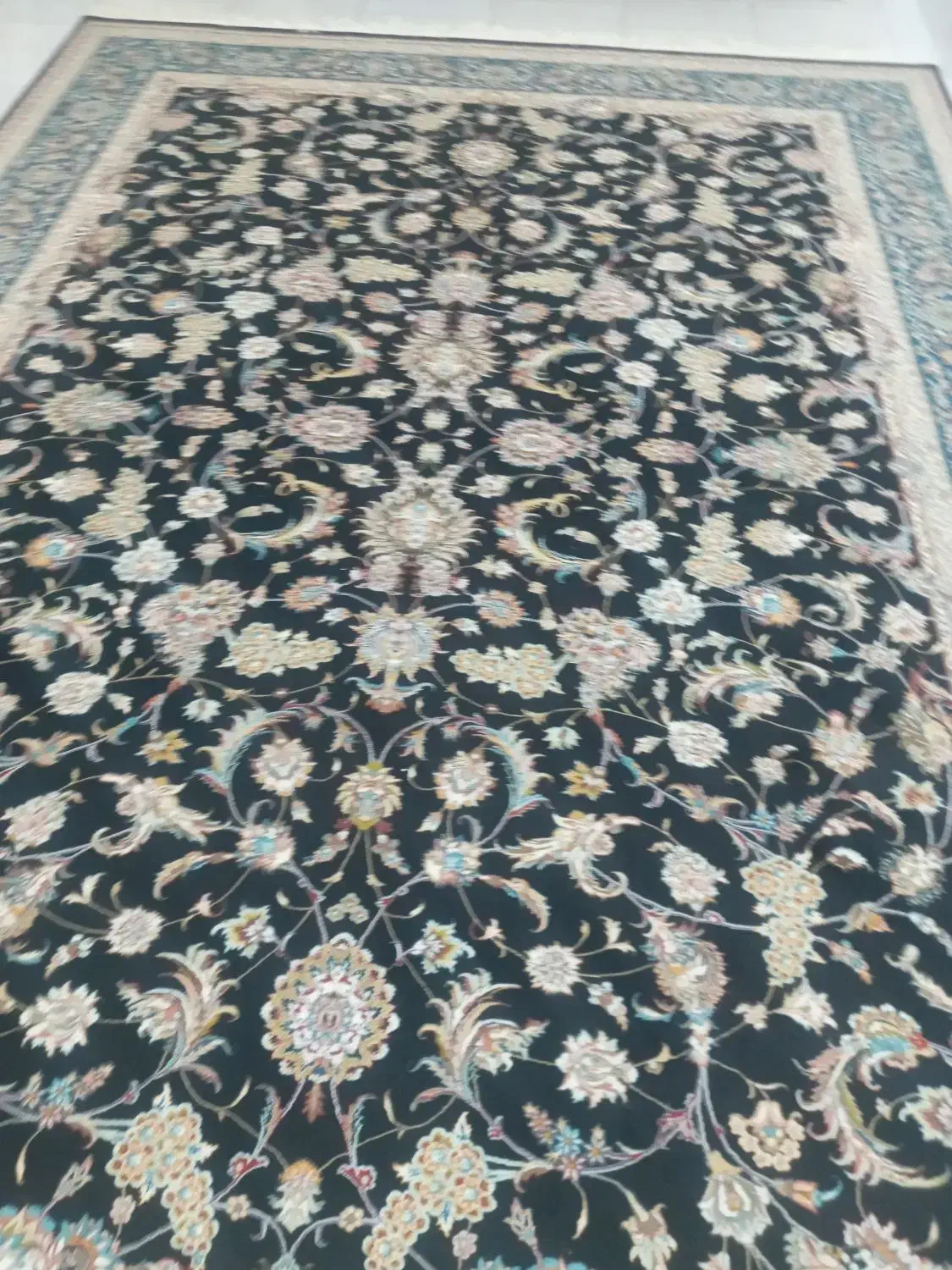 فرش افشان سرمه ای دست بافت گونه|فرش|تهران, کوثر|دیوار