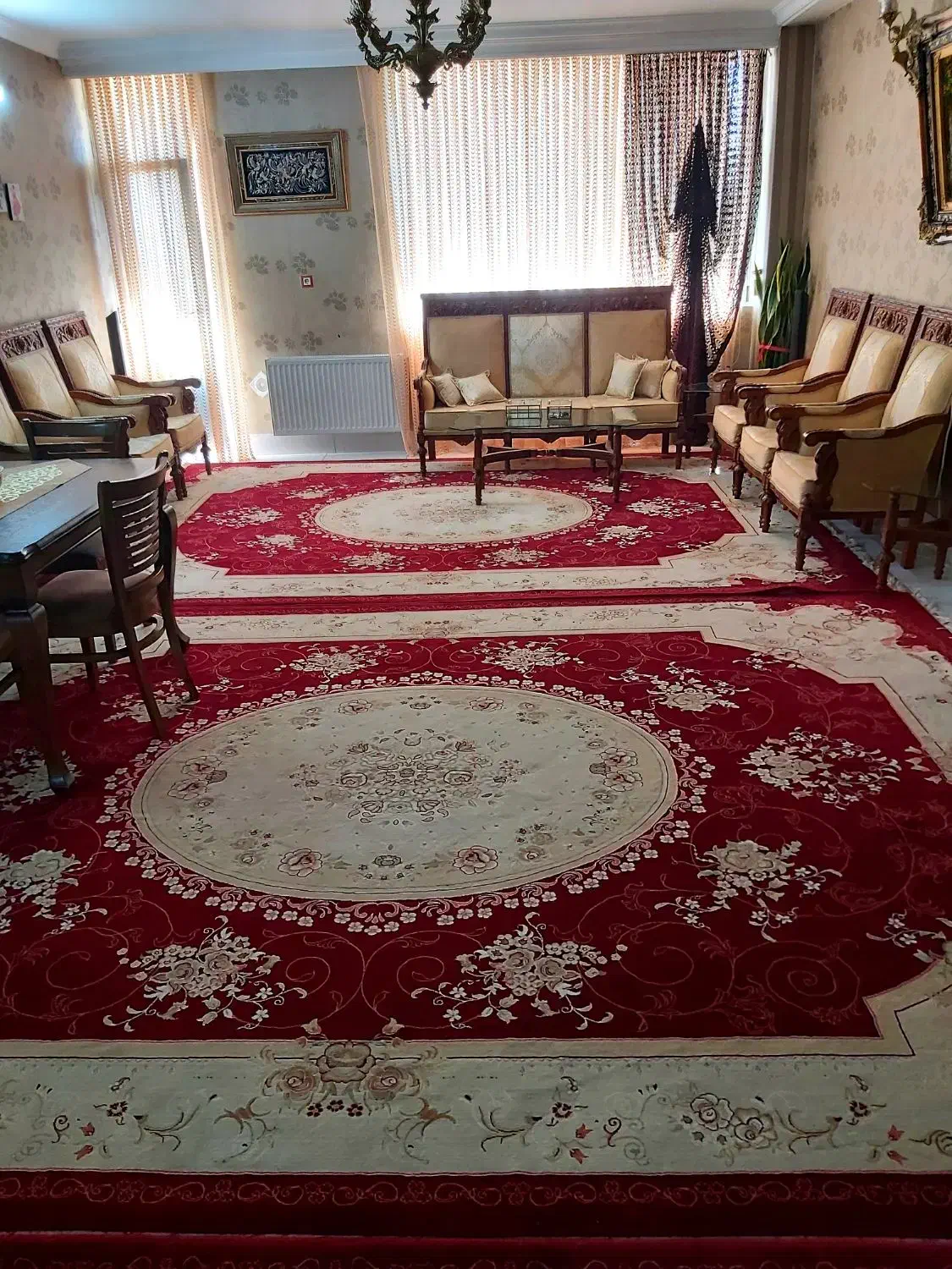 یک تخته فرش ۹ متری|فرش|ملایر, |دیوار