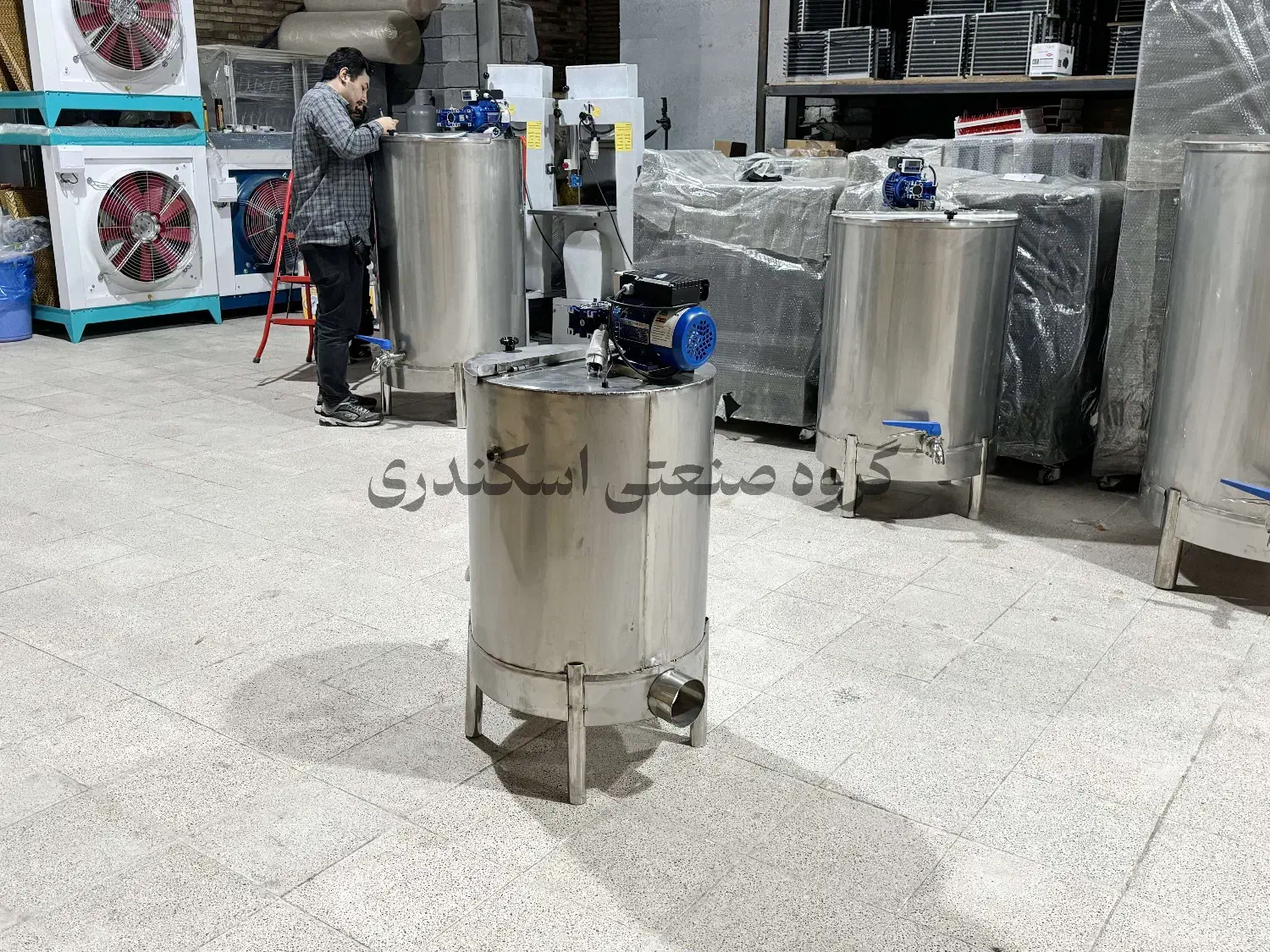 پروسس تانک دیگ پاتیل شیر گرم کن پخت  100|ظروف پخت‌وپز|یاسوج, |دیوار