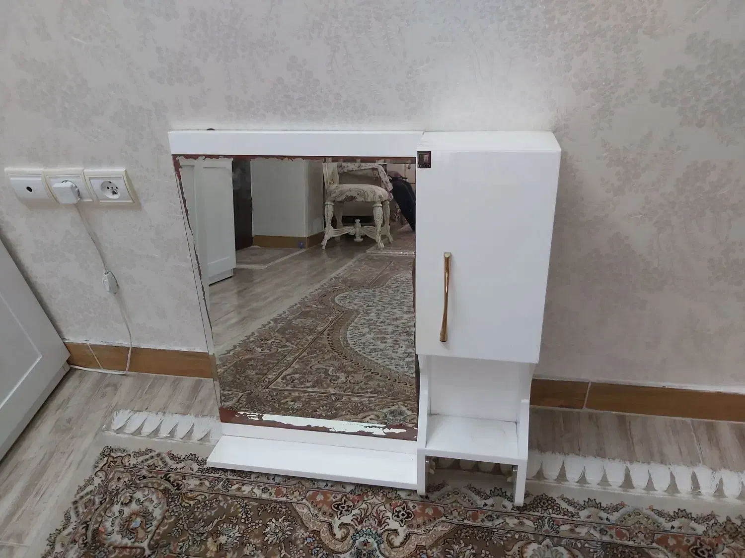 آینه روشویی دو تیکه|لوازم سرویس بهداشتی|رشت, باهنر|دیوار