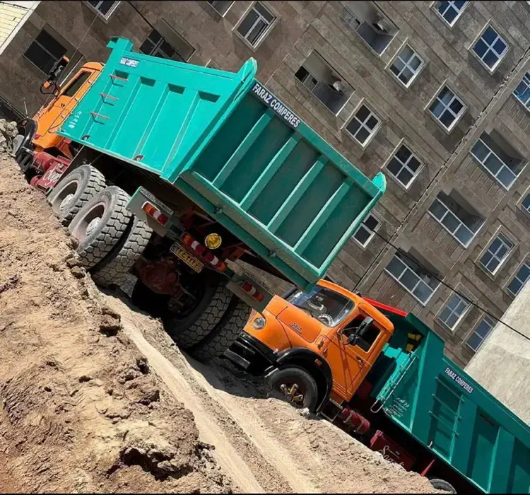 حمل مصالح ساختمانی و ۰۰۰ با کمپرسی نقد و چکی|خدمات حمل و نقل|ایلام, |دیوار