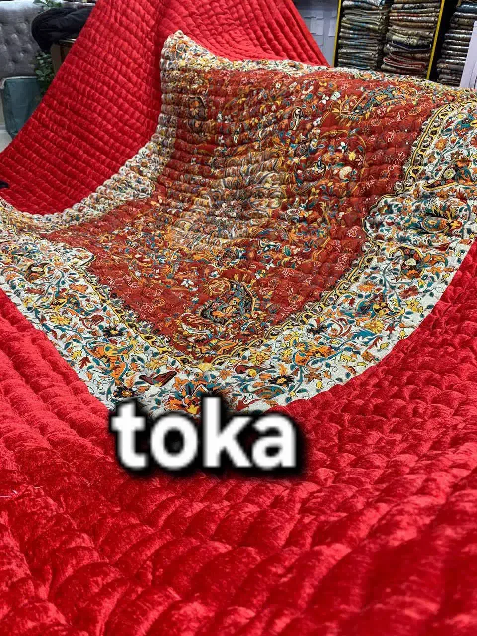 لحاف کرسی طرح ترنج|رختخواب، بالش، پتو|تهران, خانی آباد نو شمالی|دیوار