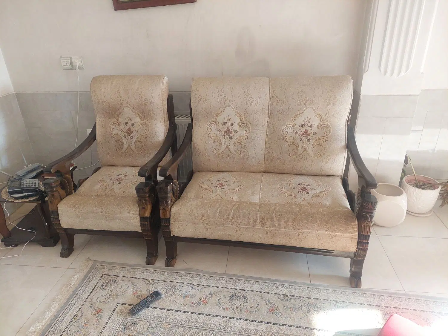 مبل|مبلمان خانگی و میز عسلی|فلاورجان, |دیوار