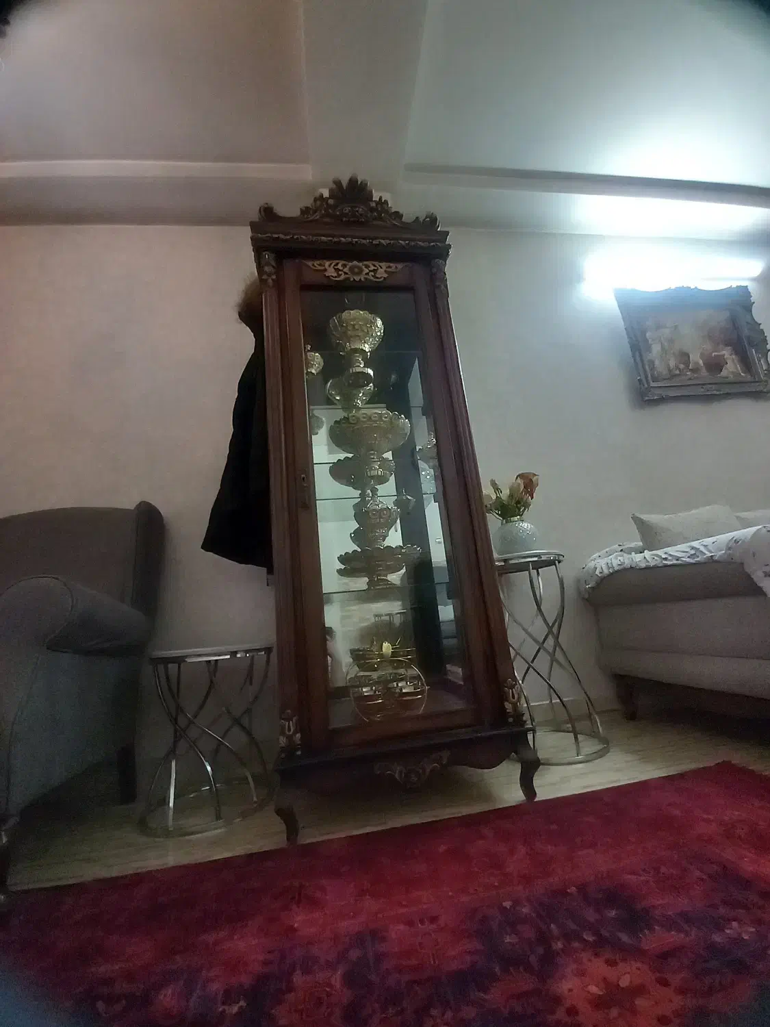 بوفه چوبی  چوب گردو|بوفه، ویترین، کنسول|تهران, شهرک ولیعصر شمالی|دیوار