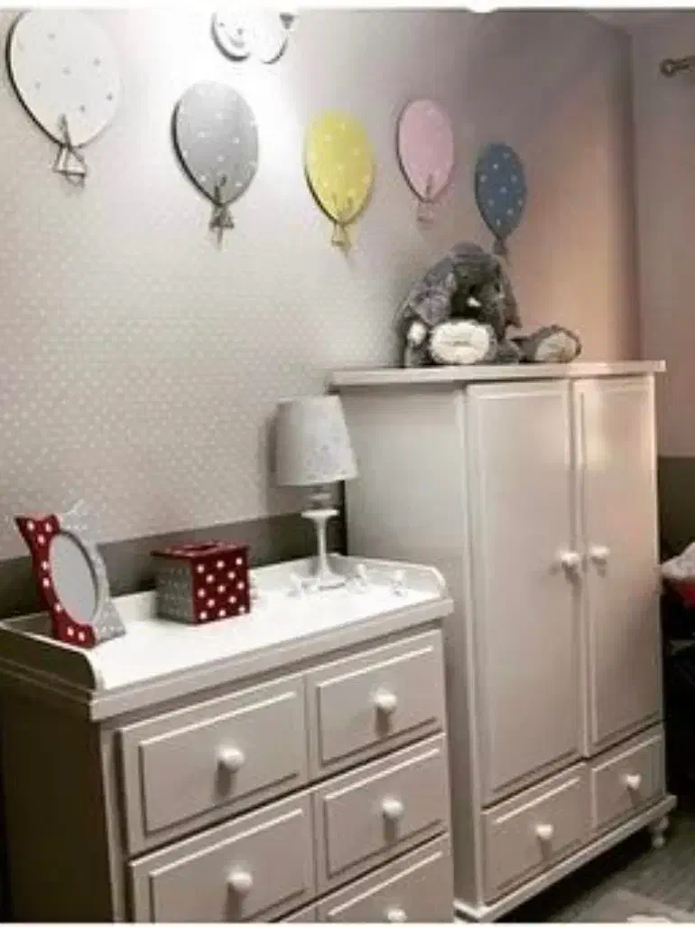 سرویس اتاق کودک ۵ تیکه|تخت و سرویس خواب|رشت, دیلمان|دیوار