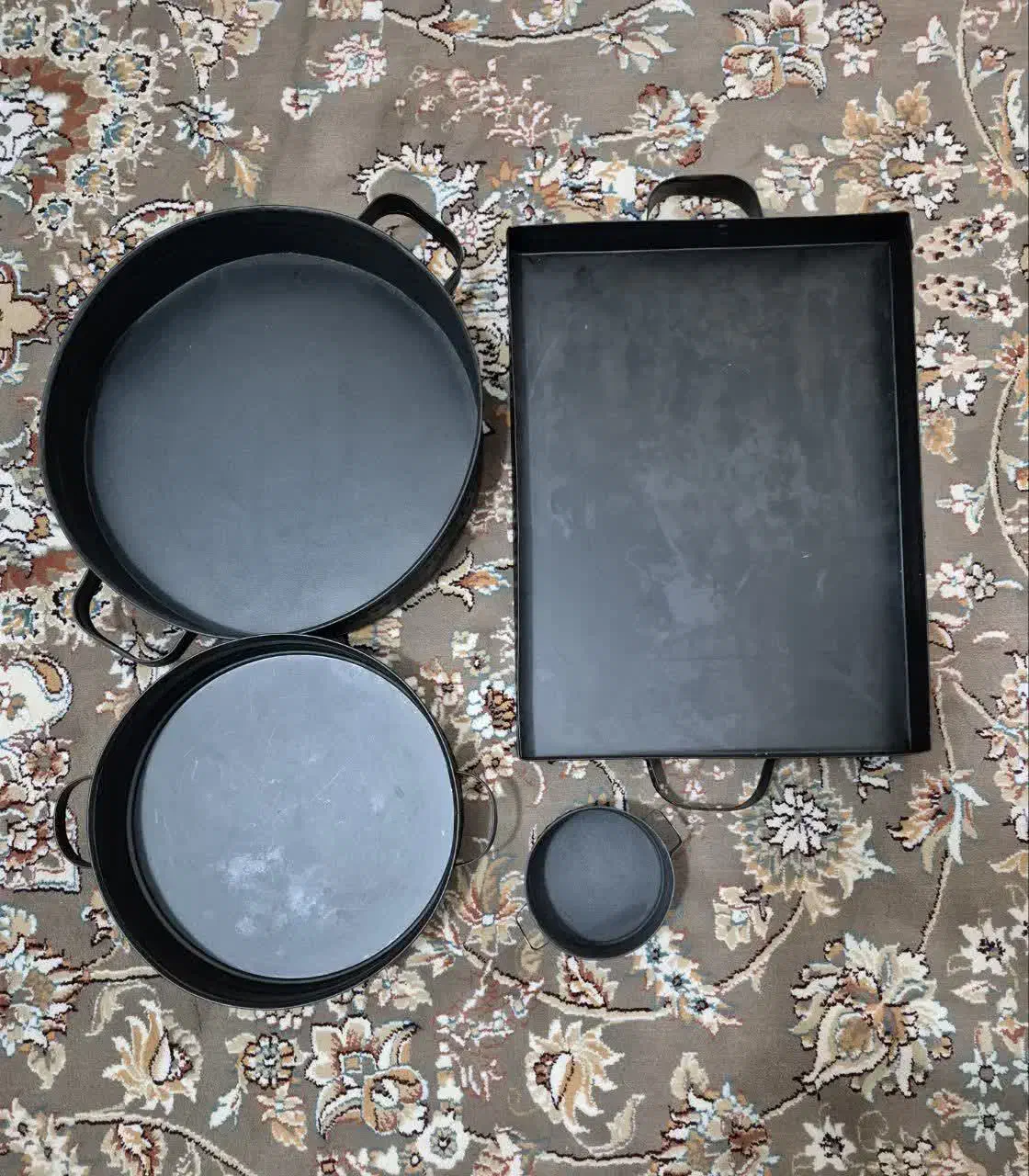 ظرف سرو گالوانیزه (نو،فقط یکیش یه بار استفاده شده)|ظروف سرو و پذیرایی|نورآباد, |دیوار