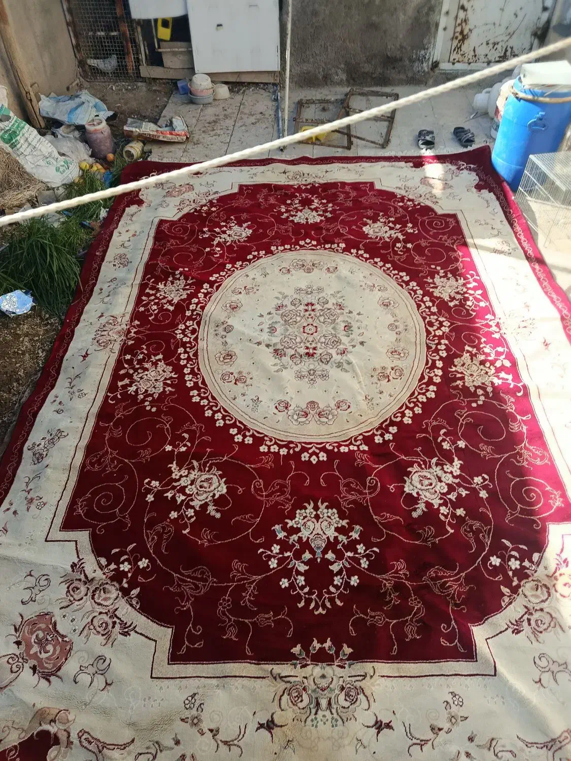 فرش نه متری در حد نو|فرش|نهاوند, |دیوار