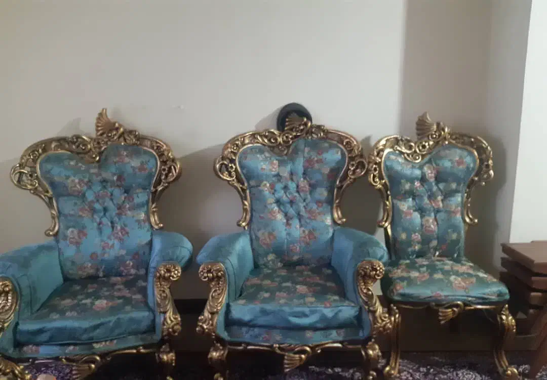 مبل نه نفره سلطنتی|مبلمان خانگی و میز عسلی|آمل, |دیوار