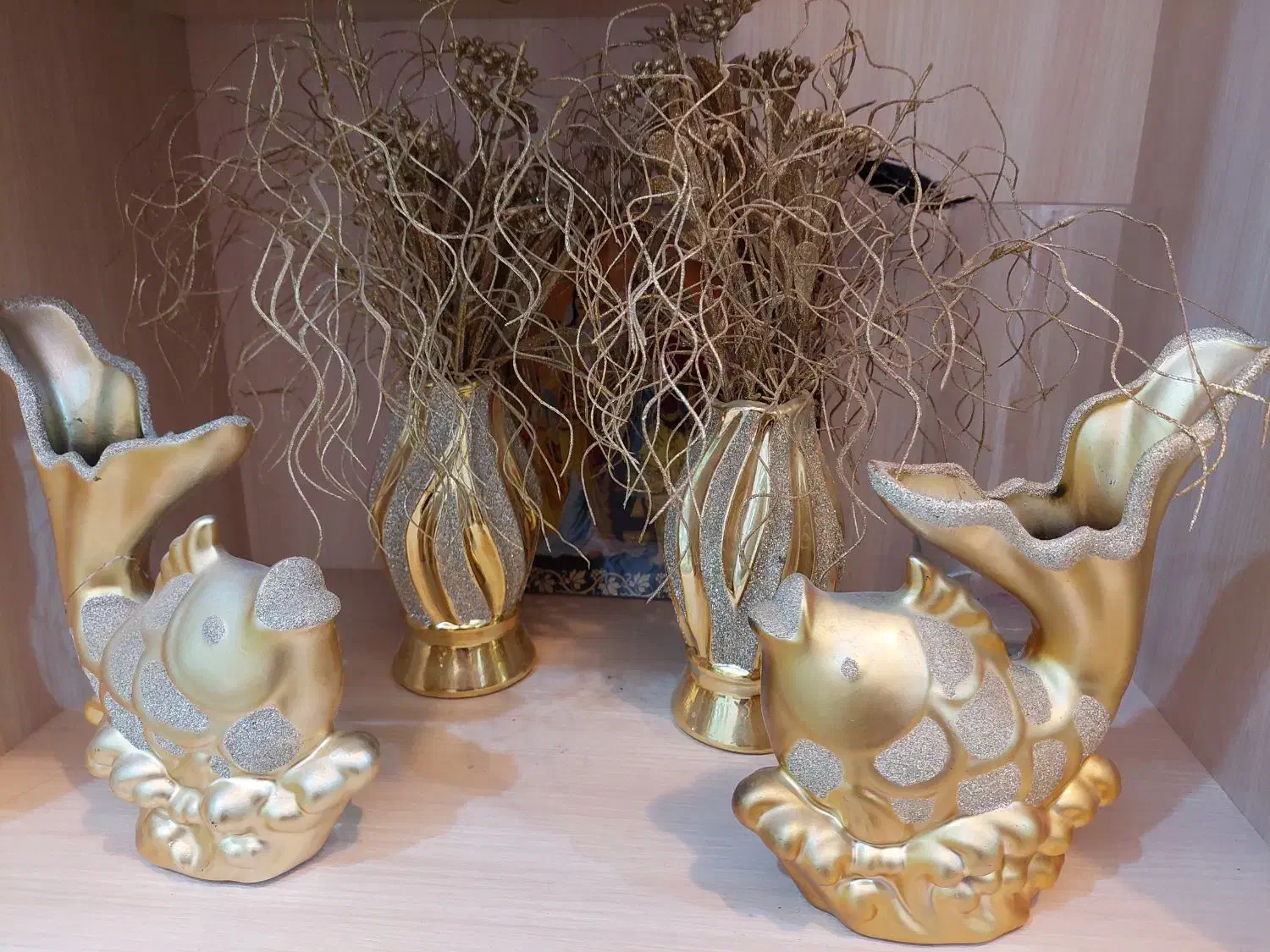 ماهی و گلدان تزئینی|مجسمه، تندیس، ماکت|بهبهان, |دیوار