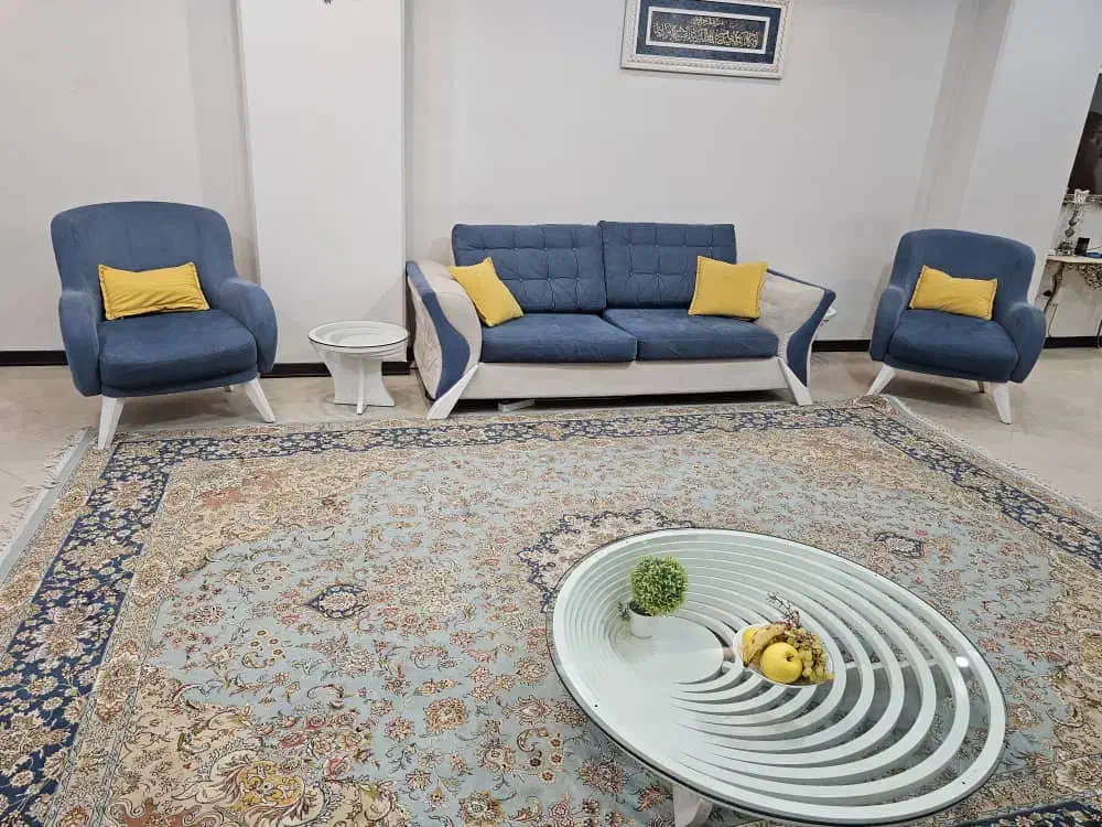 مبلمان راحتی ۷ نفره و فرش و ناهار خوری|مبلمان خانگی و میز عسلی|تهران, تهرانپارس جنوبی|دیوار