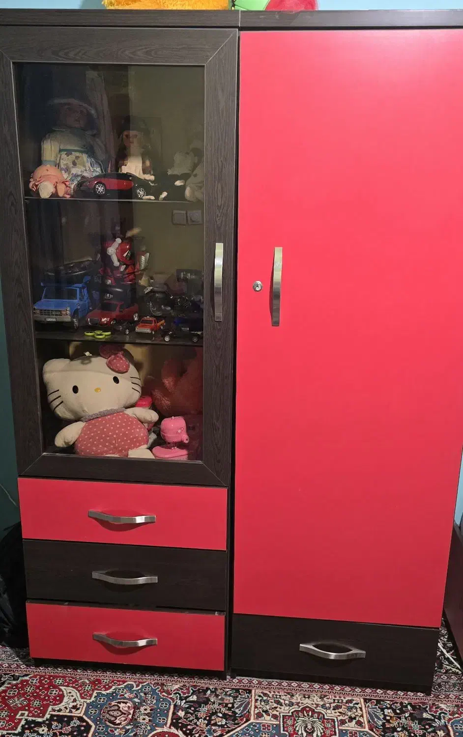 حراج کمد لباسی و ویترین نوجوان و کودک|جاکفشی، کمد، دراور|شیراز, غدیر شمالی|دیوار