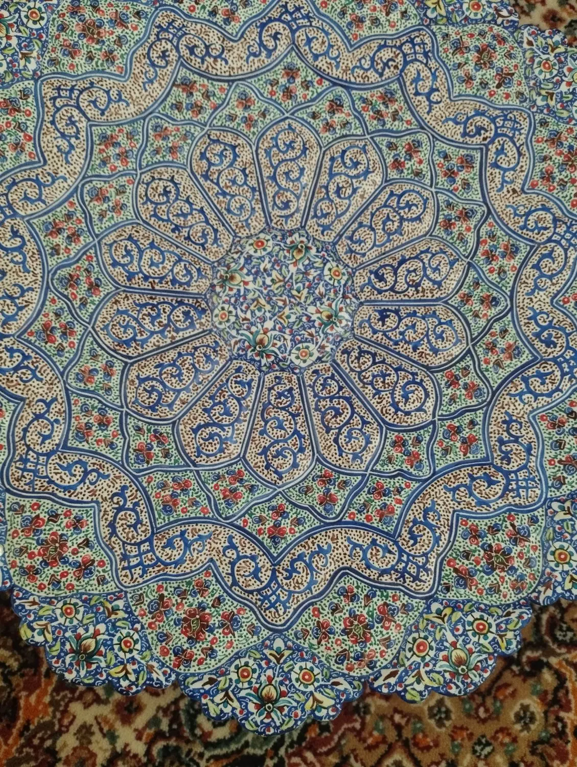 گلدان میناکاری نقش پرداز|صنایع دستی و سایر لوازم تزئینی|تهران, جوانمردان (اندیشه)|دیوار