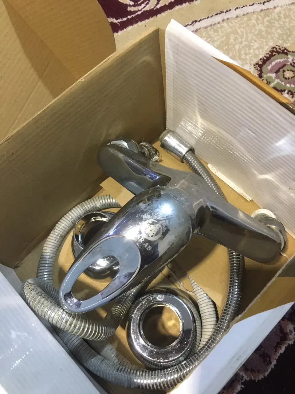 شیر اب سرویس دستشویی برنجی سالم درحد شیرالات|لوازم سرویس بهداشتی|نسیمشهر, |دیوار