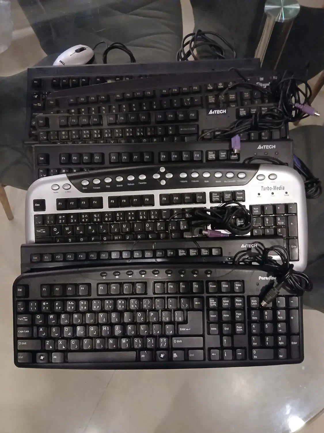 ۶ تا کیبورد های تمیز با موس های تمیز|قطعات و لوازم جانبی رایانه|تهران, الهیه|دیوار