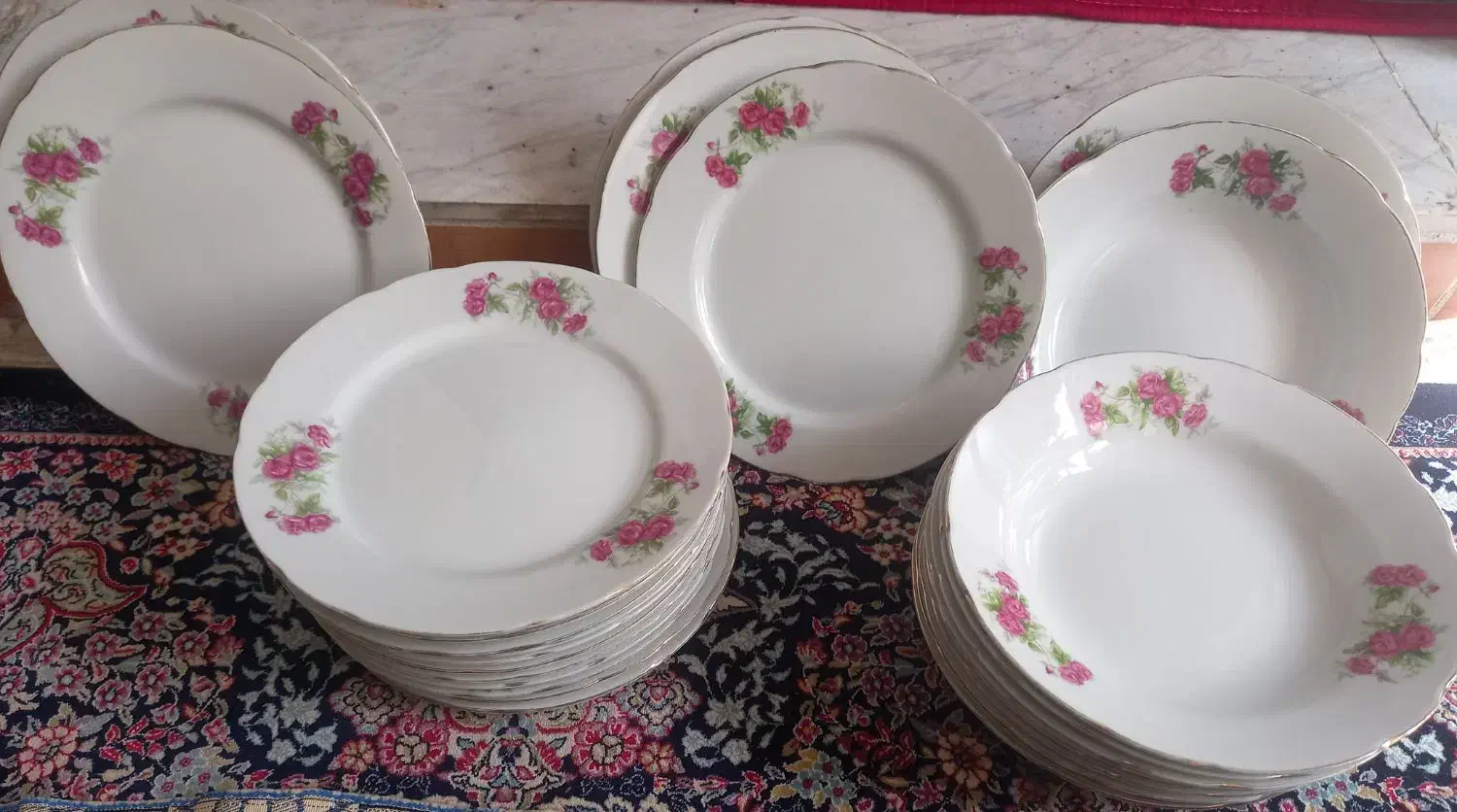 ظرف خورشت خوری و پلو خوری گل سرخ|ظروف سرو و پذیرایی|سبزوار, توحیدشهر|دیوار