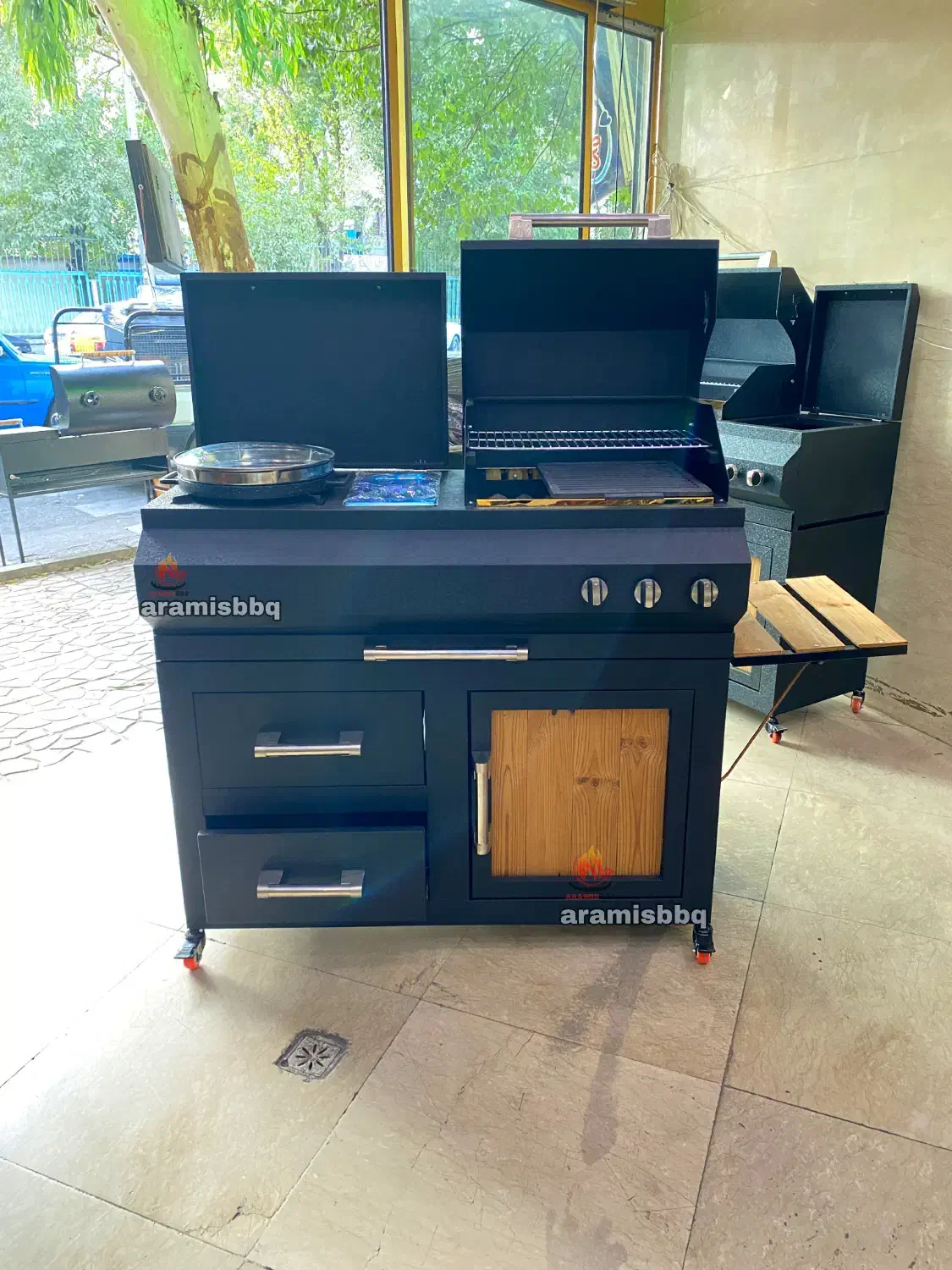 باربیکیو 110 سانت6 کاره با تابه سرخ کن و..|اجاق گاز و لوازم برقی پختوپز|تهران, شوش|دیوار