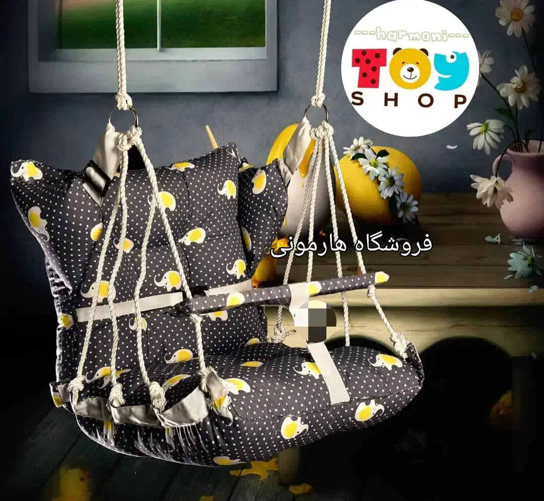 تاب بچه گهواره ای ،تاب کودک ریلکسی ،پایه تاب آکبند|اسباببازی|تبریز, |دیوار