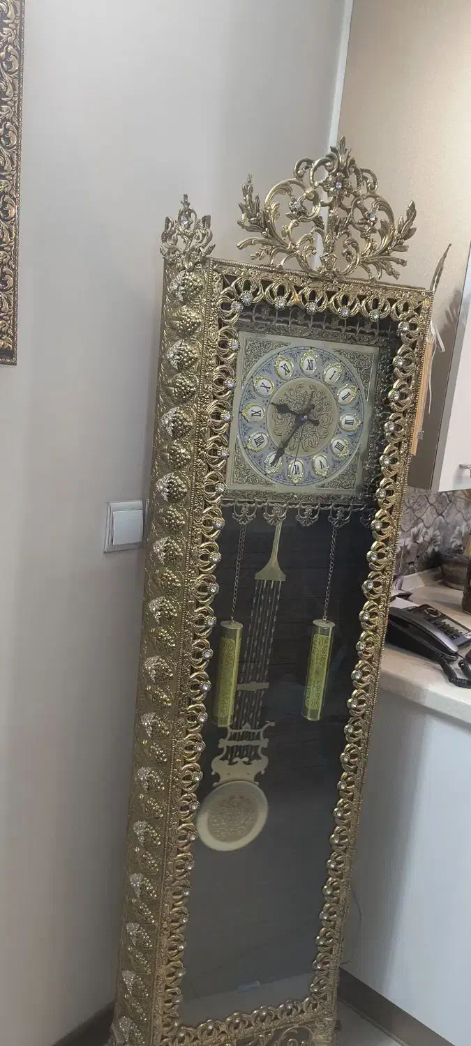 ساعت ایستاده برنجی|ساعت دیواری و تزئینی|اصفهان, شهرک امام زمان|دیوار