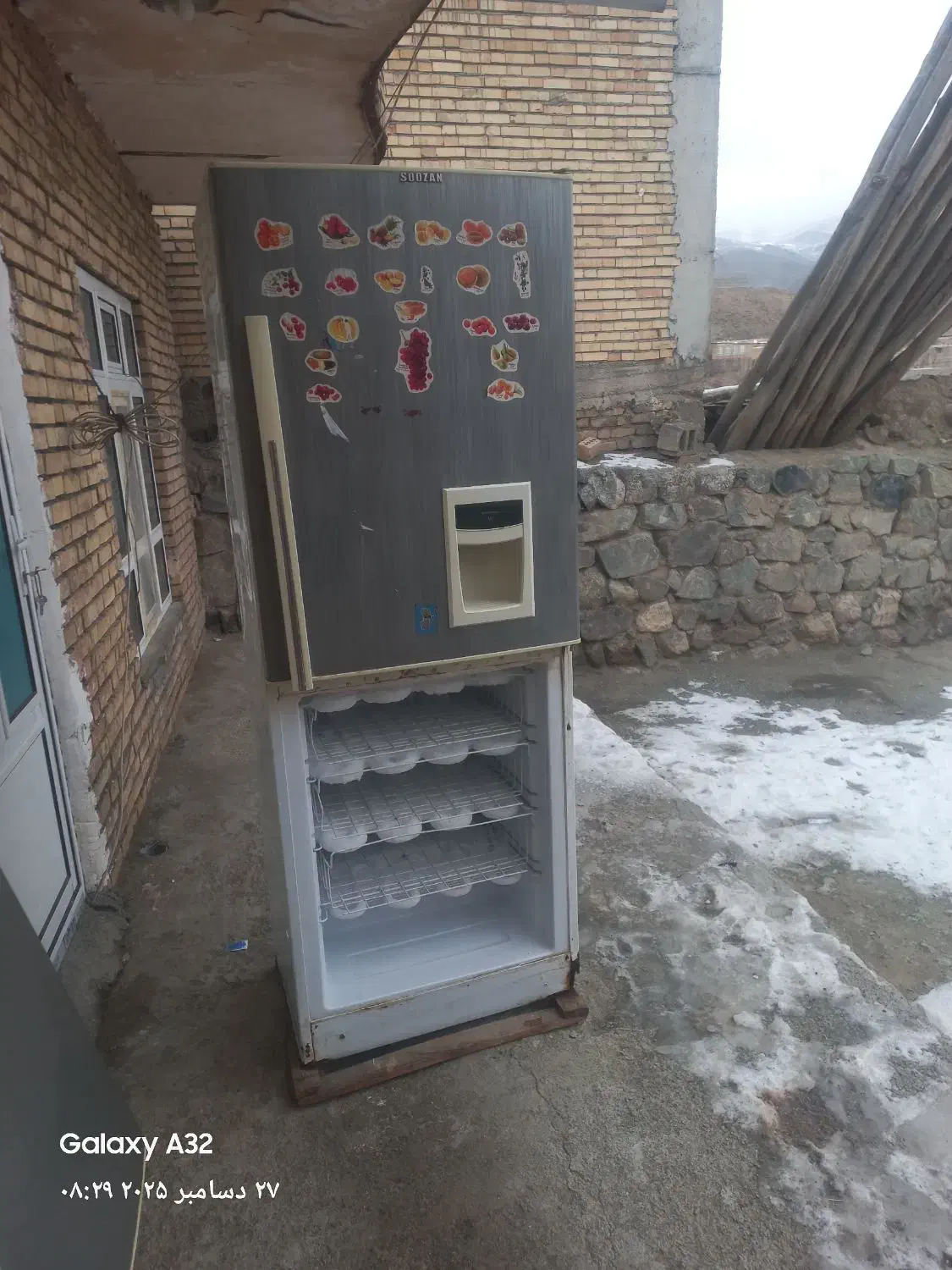 یخچال|یخچال و فریزر|قطور, |دیوار