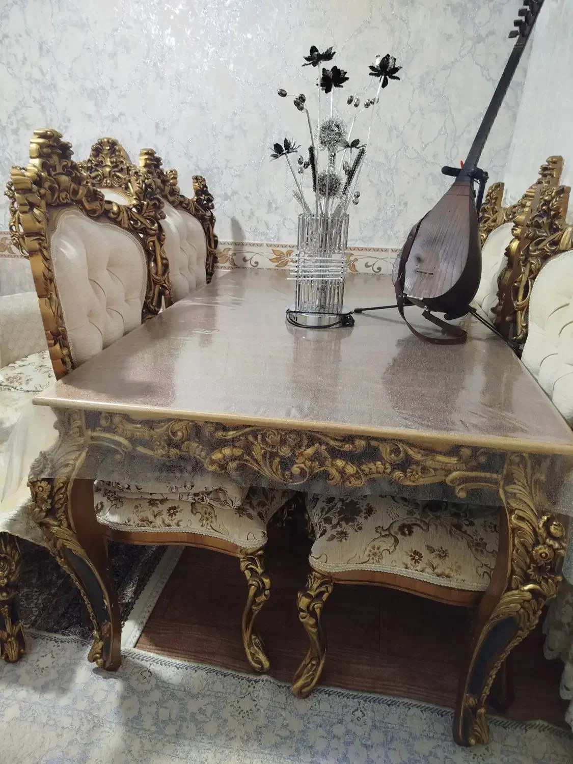 غذاخوری ۴نفره|میز و صندلی غذاخوری|میانه, |دیوار