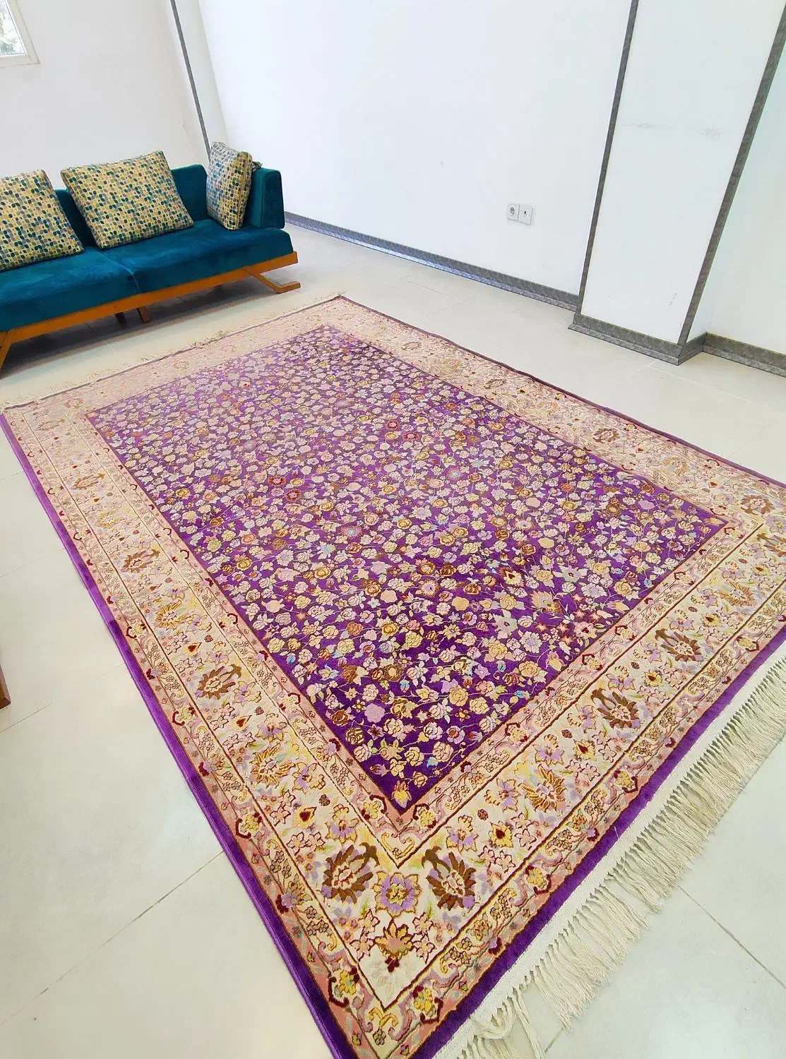 ۲تخته فرش۶متری ابریشم شفقی تبریزودلیجان|فرش|کرج, فاز ۳ مهرشهر|دیوار