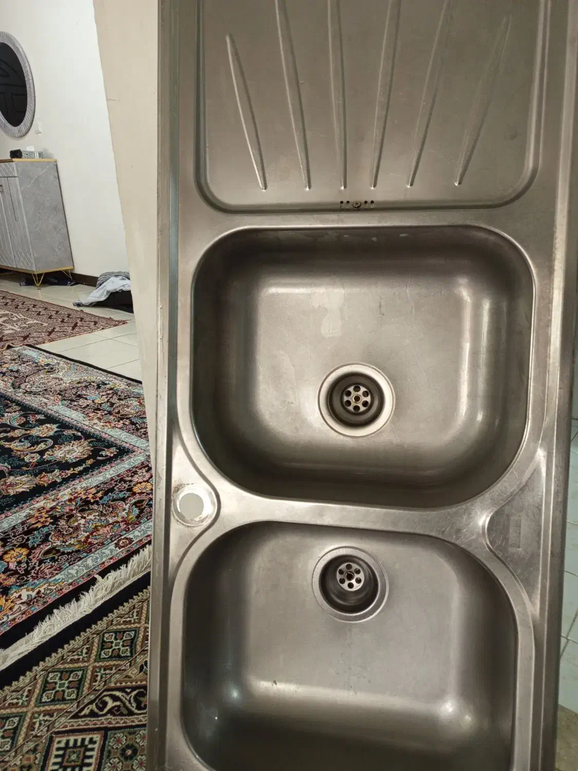 سینک ظرفشویی طول 120|آب‌چکان و نظم‌دهنده ظروف|پردیس, فاز ۳|دیوار