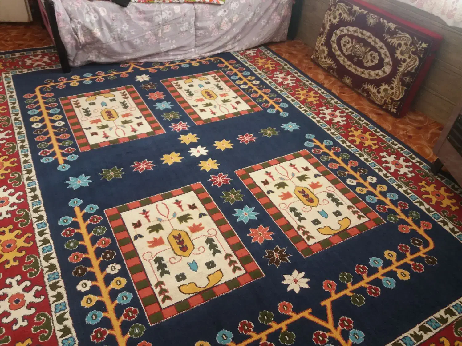 گلیم فرش ۹متری|گلیم، جاجیم، گبه|قزوین, |دیوار