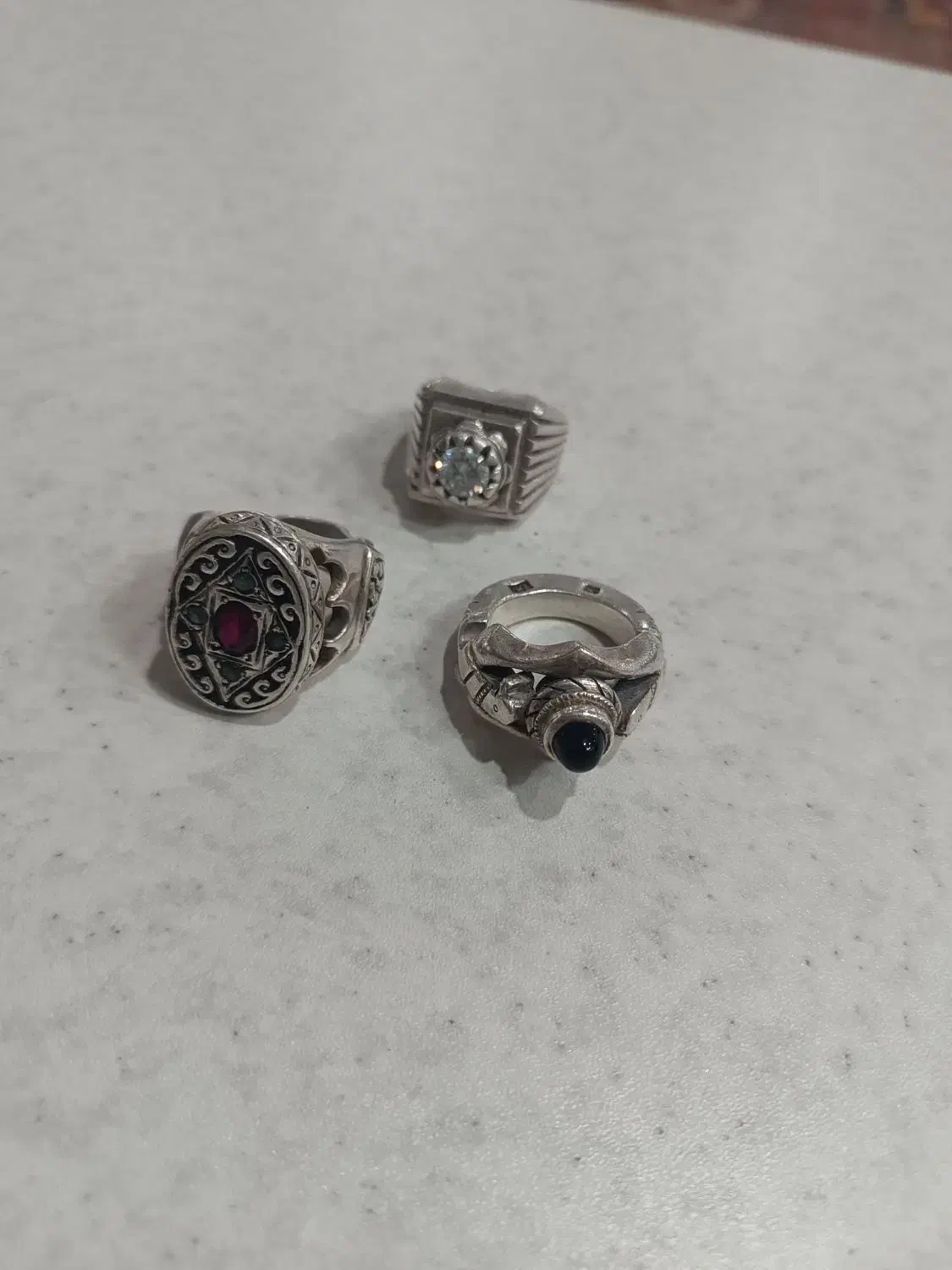 انگشتر نقره مردانه|جواهرات|تهران, خلیج فارس|دیوار