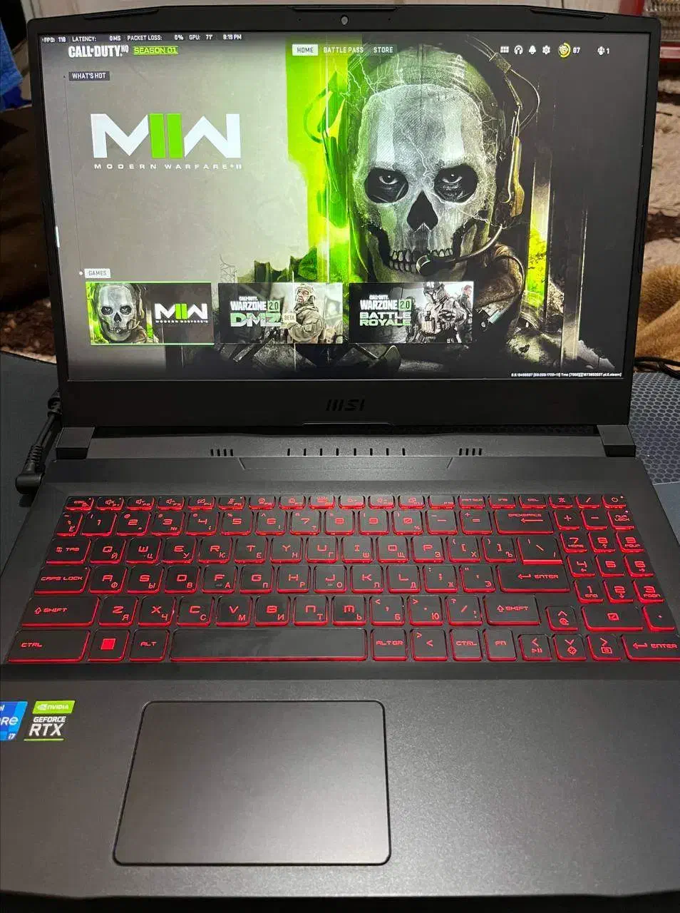 فروش لپ تاپ گیمینگ MSI KATANA GF 66|رایانه همراه|دزفول, |دیوار