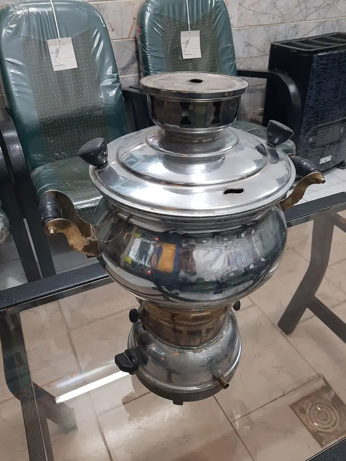 فروش سماور گازی ...|سماور، چای‌ساز، قهوه‌ساز|تاکستان, |دیوار